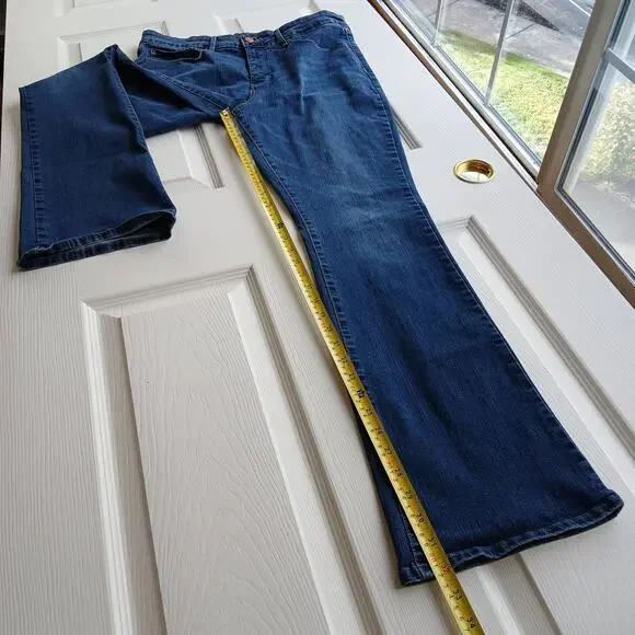 Levi Signature Gold Label Bootcut Jeans 16L W33 L34 blue medium wash high rise - Picture 12 of 15